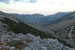 View towards the Askifou forts