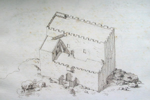 Venetian era sketch of lower fort