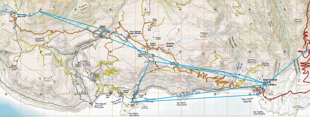 53 Map Agios Ioannis to Chora Sfakion fort links